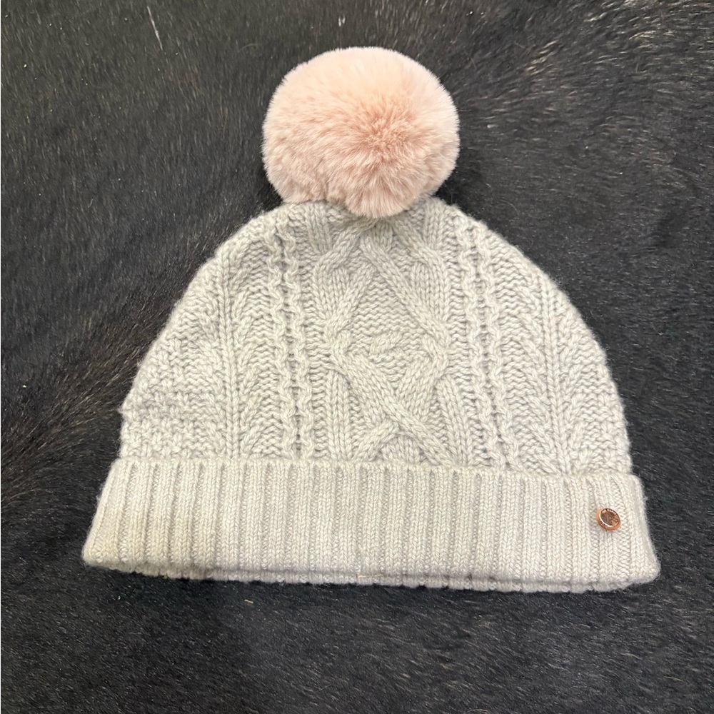 Ted Baker Gray Knit Beanie